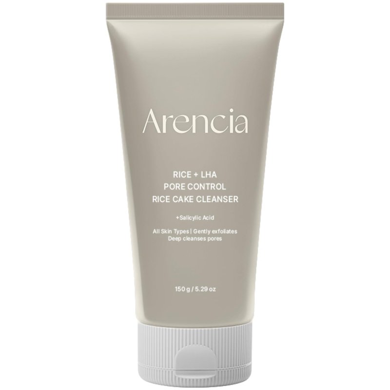 ARENCIA Rice + LHA Pore Control Rice Cake Cleanser with Salicylic Acid - Deep Cleansing, Gentel Exfoliation, All skin types, 5.29 oz
