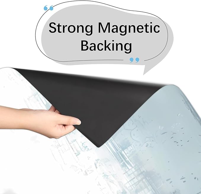 Dishwasher Magnet Cover Abstract Blue White Texture Reusable Dishwasher Magnetic Cover Sticker Decorative Dish Washer Door Cover Panel for Home Kitcen Appliance, 21x26 in