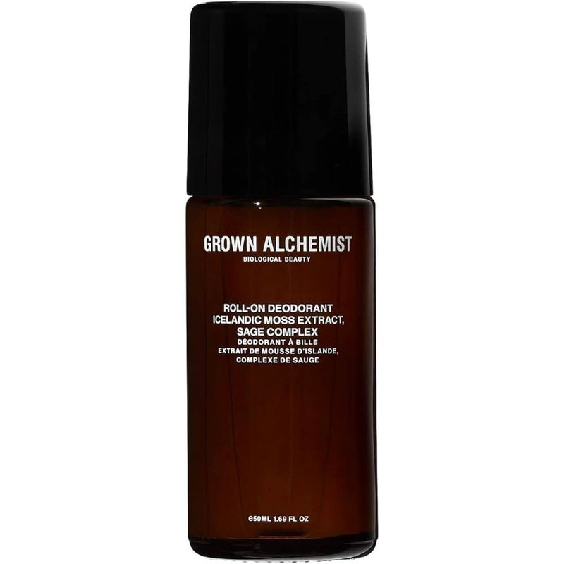 Grown Alchemist Roll-On Deodorant - Natural Aluminum-Free with Icelandic Moss & Sage | 1.69 Oz (50ml)
