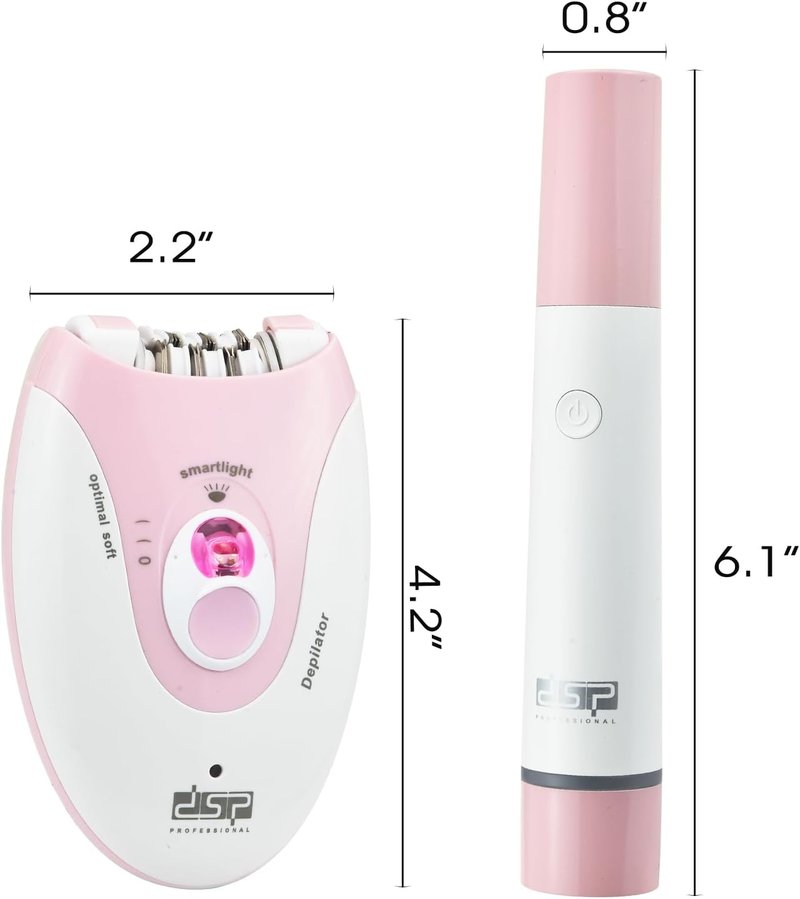Epilators for Women - 2-Speed Hair Removal & Eyebrow Trimmer | Facial & Body Shaver for Legs, Face, Bikini, Arms