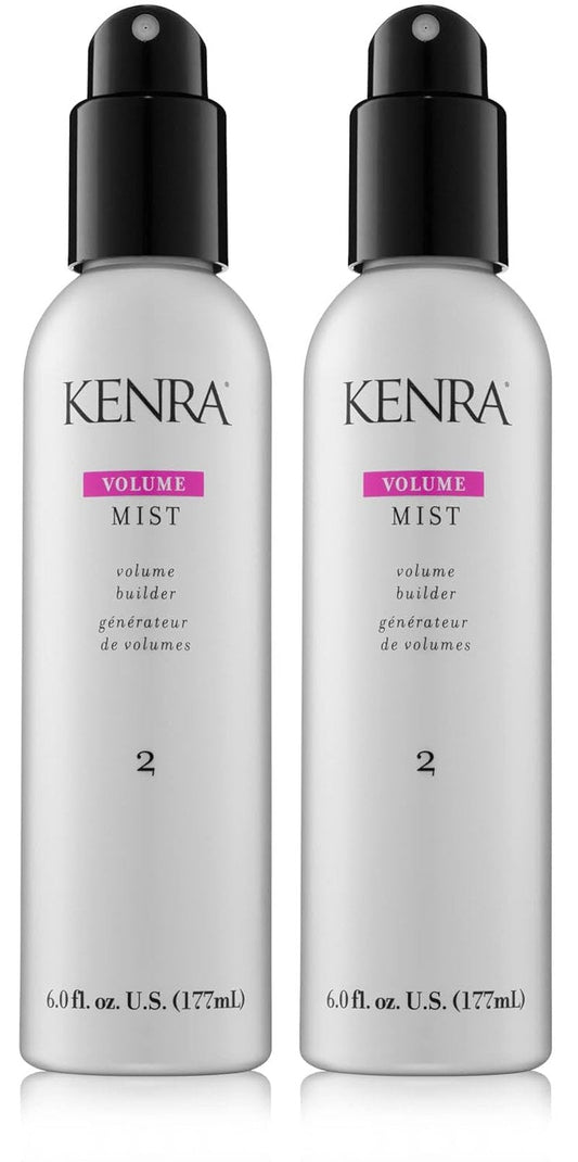 Kenra Professional Volume Mist 2 | Volume Builder | Lightweight, Fine Mist | Low Hold, Flexible Fininsh | Thermal Protection | Volume That Lasts Up To 48 hours | All Hair Types | 6 fl. oz. (2-Pack)