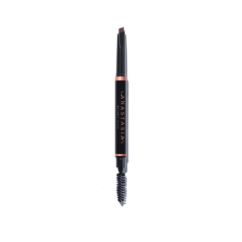 Anastasia Beverly Hills Brow Definer - 3-in-1 Triangular-Tipped Retractable Eyebrow Pencil with Spoolie - Multi-Functional Definer to Fill, Detail & Blend Brows - Caramel