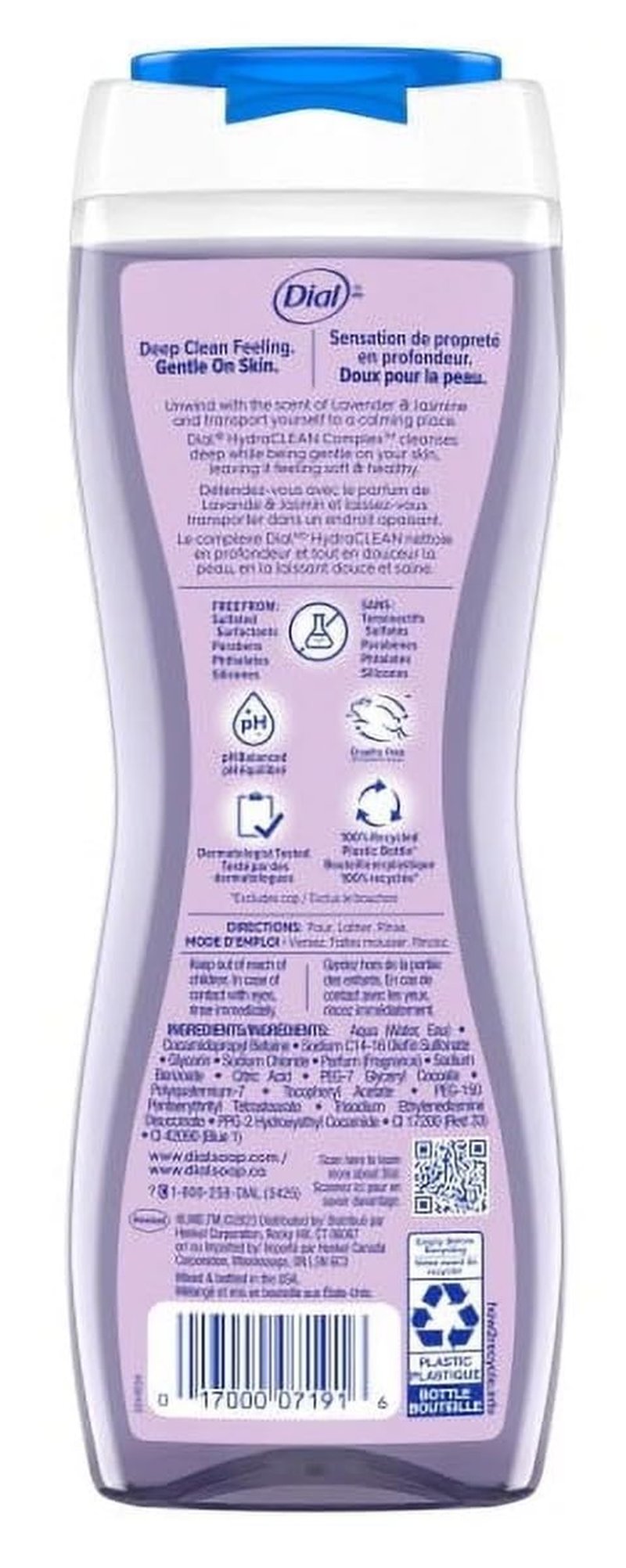 Dial Body Wash Lavender & Jasmine 16 Ounce Calm & Soothe (Pack of 2)