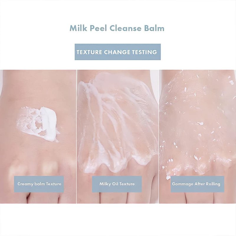 Leaders Calming Clear Milk Peel Cleanse Balm – Makeup Remover, Exfoliating, Deep Cleaning for Pores & Hydrating Cleanser for Smooth Skin Texture & Prevent Dead Skin Cells Buildup, 180ml (6.08 fl. oz.)