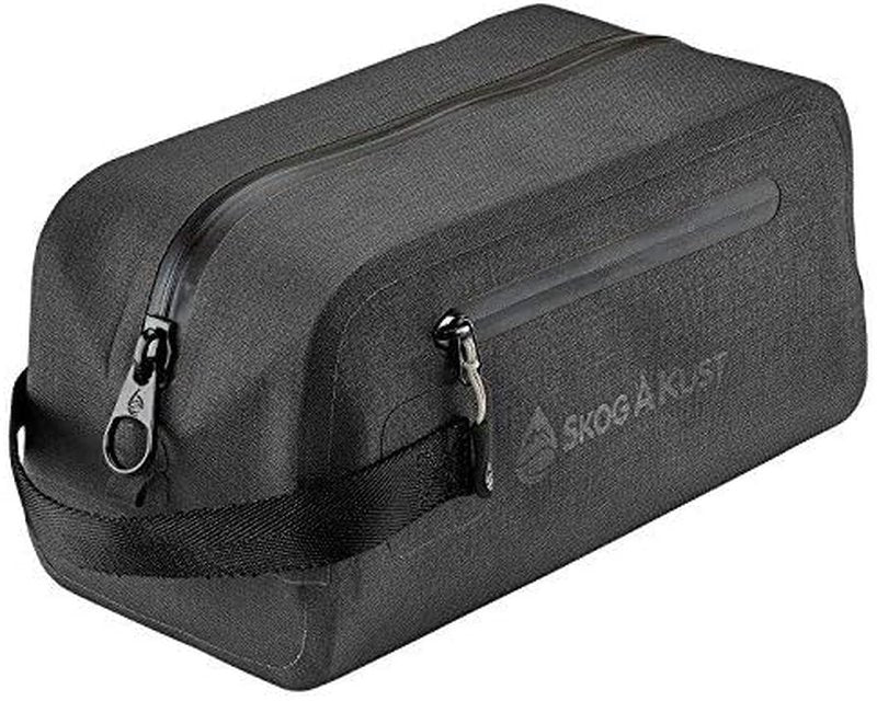 Skog Å Kust DoppSåk Waterproof Travel Toiletry Bag - Large, Leak-Proof Design, Black