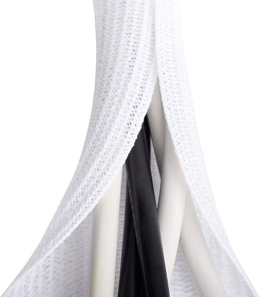 20ft 1/2 inch White Cable Sleeve