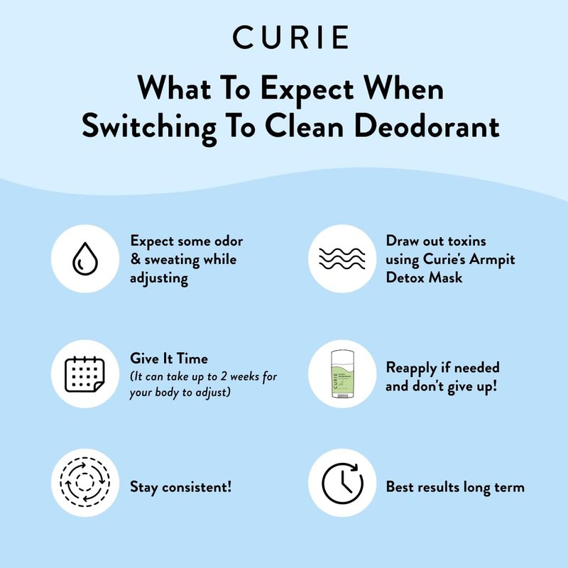 Curie Natural Deodorant for Women - Coconut Nectar + Santal Sage - Aluminum Free, Clean, Sustainable, Vegan Paraben Free (2pk)