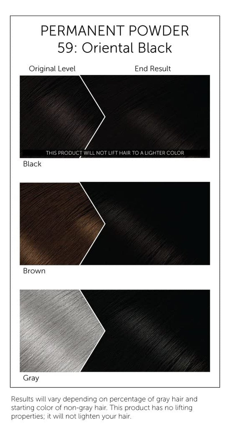Bigen Oriental Black Permanent Hair Color Powder | 6 Pack for Long-Lasting Color