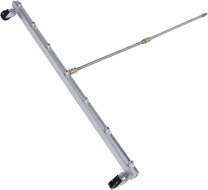 Pressure Washer Broom 39.37 Inch Extension Rod Stainless Steel Cleaner Quick Connect for Driveways Patios Undercarriages Commercial Residential Use (for Undercarriage Cleaner)