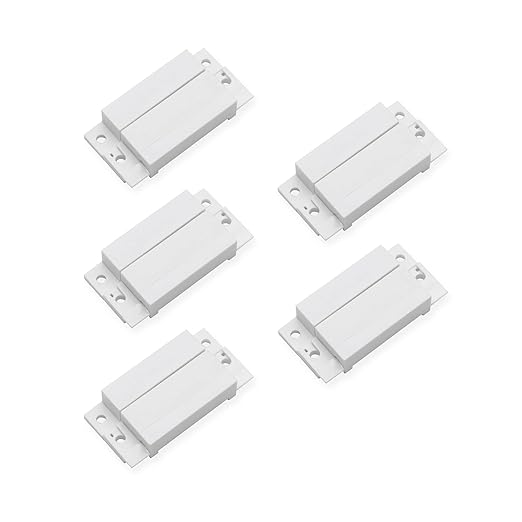 VictorsHome Magnetic Reed Switch NC NO COM Surface Mount Wired Door Window Contact Sensor with Cover for Home Security and Burglar Alarm Systems MC-31 5pcs