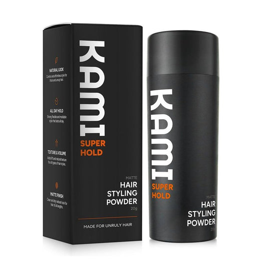 Kami Hair Texture Powder for Men - Strong Hold & Volume Powder - Texturizing Hair Product for Men’s Styling, Matte Finish, All-Day Hold for Thick Hair