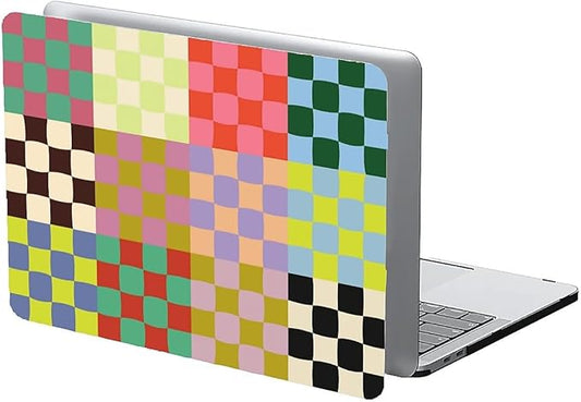 COTAIL Compatible with MacBook Air 13.3 13.6 Inch Case 2022 2021 2020 2019 Plastic Hard Shell Case Cover,13.3 Air (A1932/A2179/A2337), Colorful Checker