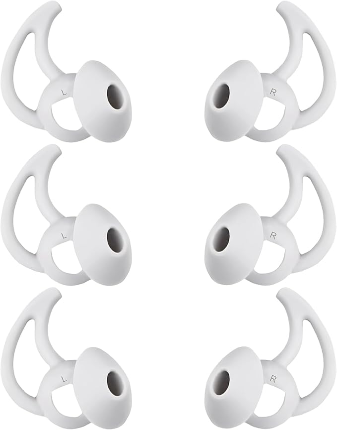 WKYMY Replacement Earbud Tips Silicone Earbud Covers Ear Tips Compatible with Bose Quietcomfort and Sport Headphone Ear Bud Tips Large 3 Pairs