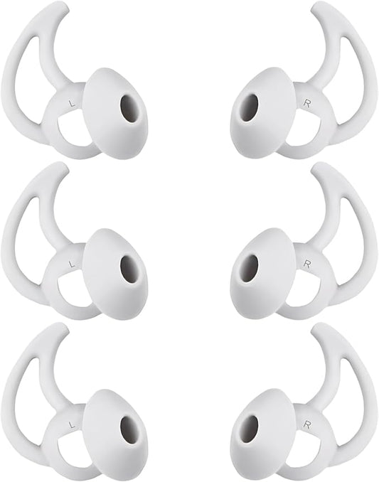 WKYMY Replacement Earbud Tips Silicone Earbud Covers Ear Tips Compatible with Bose Quietcomfort and Sport Headphone Ear Bud Tips Large 3 Pairs