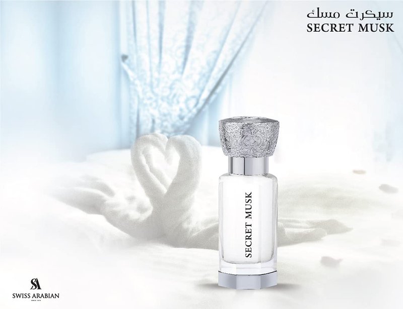 Swiss Arabian Secret Musk - Luxury Products From Dubai - Long Lasting, Addictive Personal Perfume Oil Fragrance - A Seductive Signature Aroma - 0.4 Oz