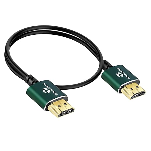 Thsucords Slim HDMI Cable 30FT, Ultra Soft & Thin HDMI to HDMI Cord, Extreme Flexible & Skinny HDMI Wire Supports High Speed 4K@60Hz 18gbps 2160p 1080p