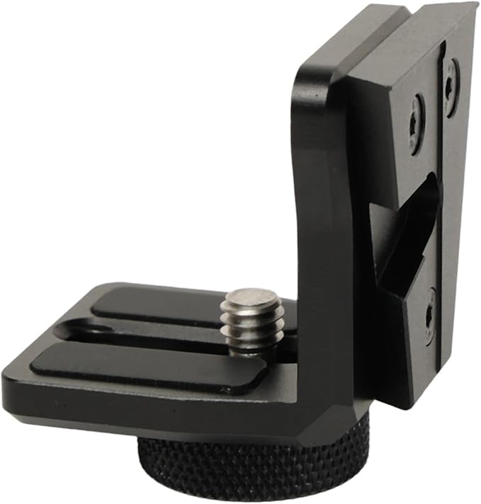 HangTon 1/4 to V-Lock Vertical Mounting Bracket, L-Shaped Adapter for Teradek Vaxis Wireless Transmitter ARRI Sony RED Camera Monitor Focus Motor