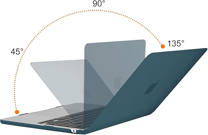 MOSISO Compatible with MacBook Air 13 inch Case M5 2026 M4 2025 M3 M2 2024-2022 A3449 A3240 A3113 A2681, Hard Shell&Keyboard Cover&Screen Film&Type C for MacBook Air 13.6 inch Case, Teal Green