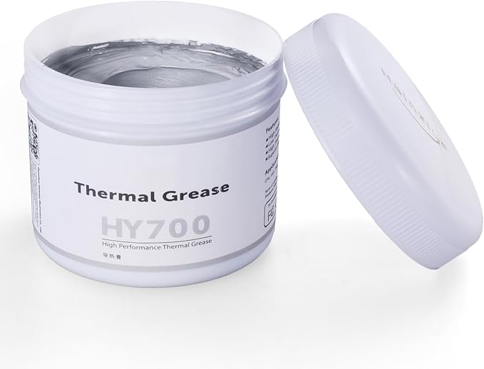 HY500-200g CPU Thermal Heatsink Grease Paste Compound Thermal Conductivity: >1.93W/m-k Carbon Based High Performance for CPU PC GPU -200 Grams