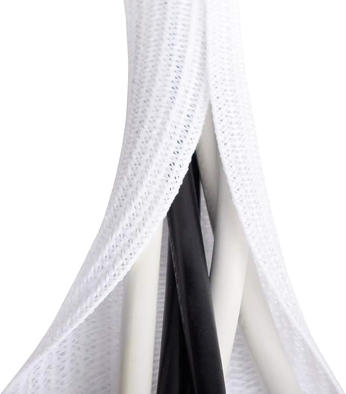 2 Pack 5ft 1 inch White Cable Sleeve