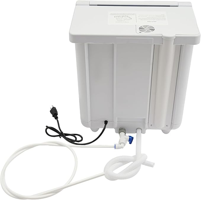 Portable Countertop Dishwasher, 800W 110V Compact Dishwasher Leak-Proof Dry Dishwasher with 5 Washing Programs and 360° Rotation Flushing for Houses, Apartments, Dorms, Rvs