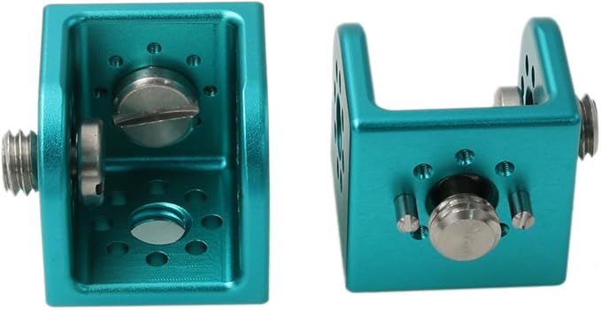 HangTon Block 3/8" Thread Bracket Lock Mounting Adapter for ARRI Sony RED Camera Lens Motor Teradek Wireless Blue