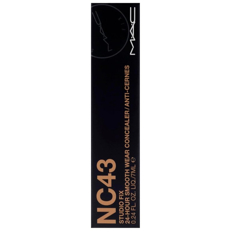 MAC Studio Fix 24-Hour Smooth Wear Concealer - Long-Lasting, Full Coverage | NC43, 0.24 oz
