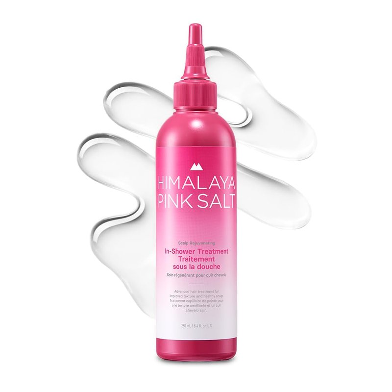 HIMALAYA PINKSALT Scalp Rejuvenating In-Shower Treatment - Rinse Out Healthy Moisturizing Hair Treatment, Scalp Treatment with Collagen, Hyaluronic Acid and Rosemary, Silicone/Sulfate Free - 8.4floz