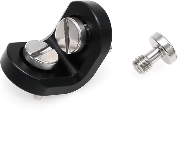 HangTon L Shaped Angle Bracket 3/8"-16 1/4" Corner Brace Joint Mounting Extension Adapter for Teradek Wireless System ARRI Sony RED Camera Monitor Focus Motor