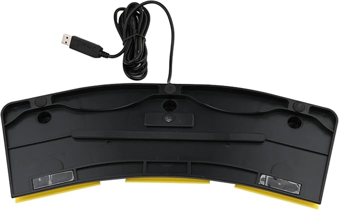 OLLGEN USB Foot Pedal for PC Gaming,Optical Control Foot Switch,Computer Map Mouse Keyboard Hotkey Combination Key Keypress Simulator Program Page Turner Transcription HID (Triple Pedal)