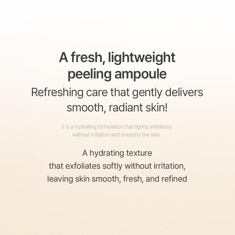 mixsoon White Rice Peeling Ampoule - White rice exfoliant, Gentle Exfoliating Serum for Smooth, Radiant Skin, Dead Skin Cells Remover 100ml / 3.38 fl.oz. Korean Glass Skin Care
