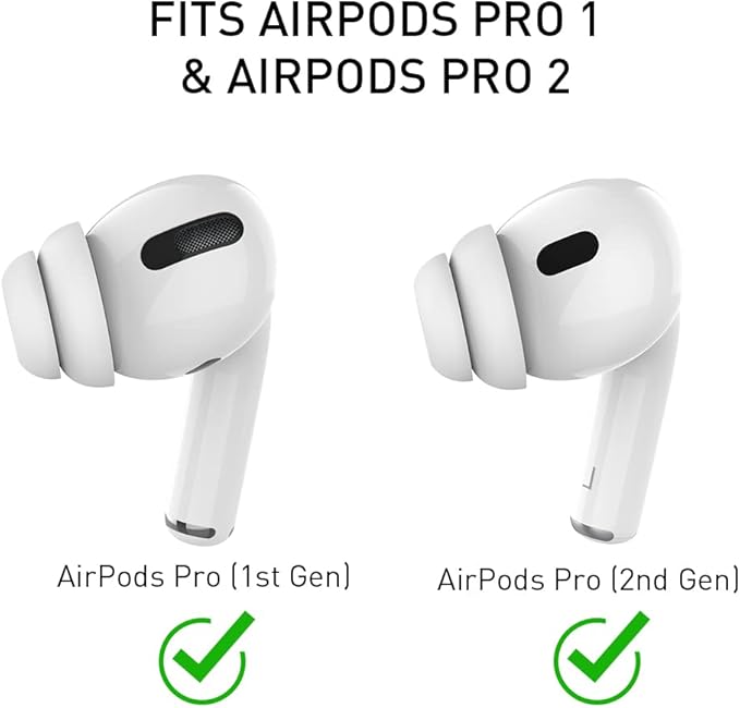 Delidigi for 6 Pairs AirPods Pro 2nd/1st Generation Ear Tips Replacement,Noise Reduction Silicone Earbuds Earplug Accessories Built-in Dust Guard Screen&Fit in The Charging Case S/M/L Size