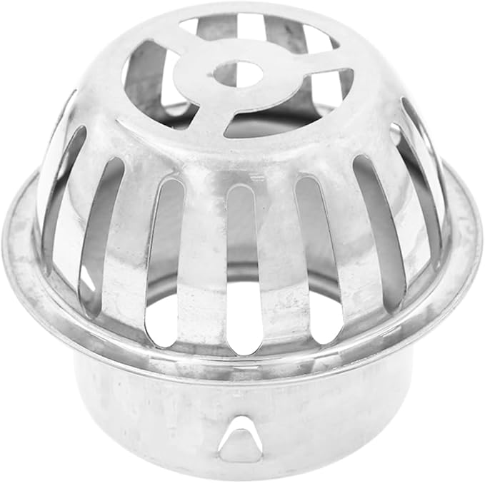Roof Floor Drain,SAFYY 304 Stainless Steel Roof Drain Dome,Balcony Roof Dome Drain Cover,Yard Outdoor Anti Blocking Strainer,Gardens Gutter Cleaning Tool,Rain Bucket Drainage Parts (1, 83mm/3.3")