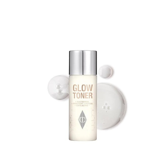 Charlotte Tilbury Glow Face Toner - Exfoliating Toner for Oily Skin | Reduces Pores & Hydrates with Rose & Lemon Scent