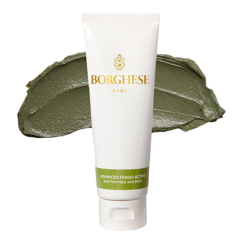 Borghese Advanced Fango Active Mud Mask - Nourishing Detoxifying Face Mask with Bentonite Clay & Hyaluronic Acid | For Normal, Combination & Oily Skin