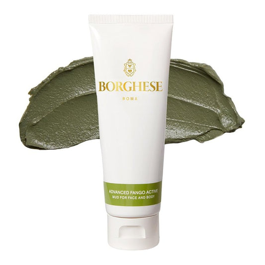 Borghese Advanced Fango Active Mud Mask - Nourishing Detoxifying Face Mask with Bentonite Clay & Hyaluronic Acid | For Normal, Combination & Oily Skin