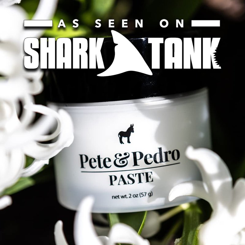 Pete & Pedro HAIR PASTE – Men’s Hair Paste with Medium Hold & Shine | Semi Matte Finish Texturizing Styling Cream For Men, Great For Mid Length & Longer Cuts | As Seen on Shark Tank, 2 oz.