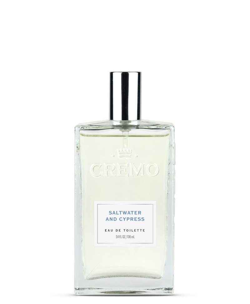 Cremo Saltwater Cypress Cologne Spray - Lively Sea Spray & Green Mango Blend | 3.4 Fl Oz