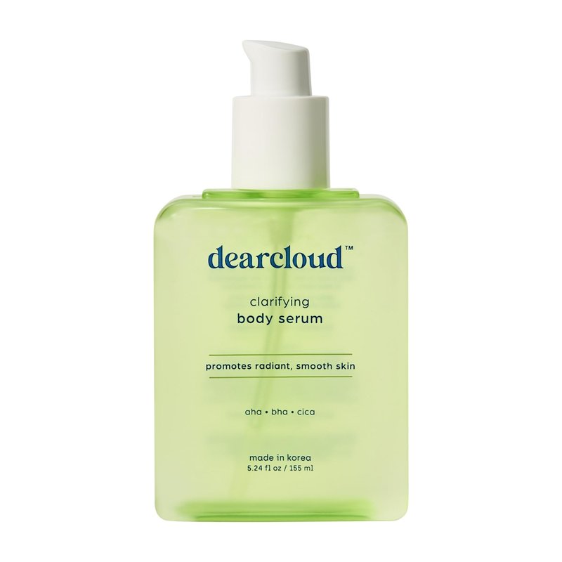 dearcloud Clarifying Body Serum – AHA, BHA, & Cica Korean Skincare for Radiant Skin - Korean skin care body serum for smooth, clear skin (5.24 fl oz)