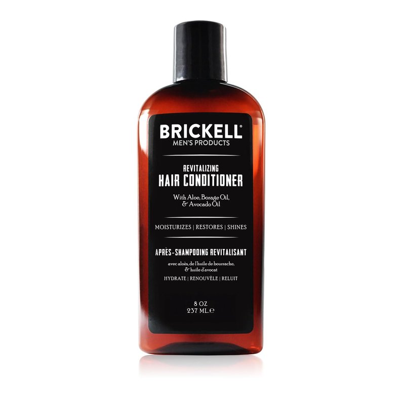 Revitalize Your Hair with Brickell Men's Nourishing Conditioner - Aloe & Avocado Oil, 8 oz | Restores Shine & Moisture