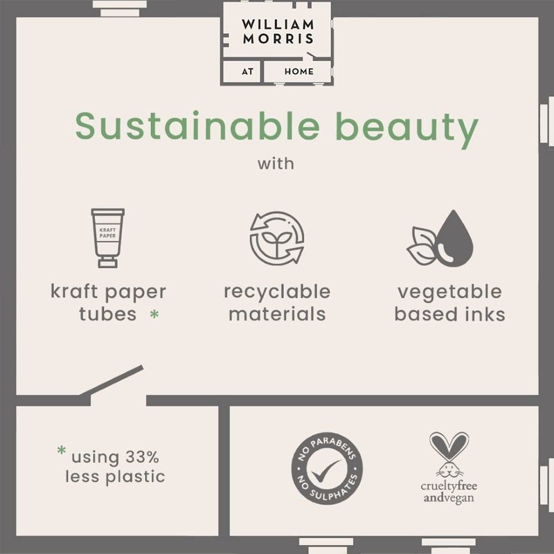 William Morris at Home Strawberry Thief Hand Cream | Leave Hands Soft & Cared For | Patchouli & Red Berry Scented | Strawberry Thief Print | Perfect Stocking Filler, 100ml