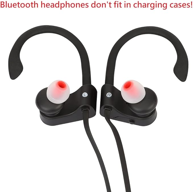 CYADCI Earbud Replacement Tips Silicone Earbud Tips Headphone Earbud Tips Ear Gels Fit for Inner Hole from 3.8mm - 5.1mm Earphones 9 Pairs S/M/L Clear Red