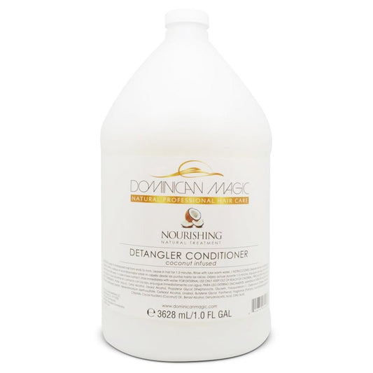 Coconut Detangler Conditioner Gallon - Salon-Grade Hair Conditioner for Dry Hair- Coconut Conditioner with Natural Ingredients to Hydrate & Nourish- Hydrating Conditioner for Silky, Shiny Hair- 128 Oz