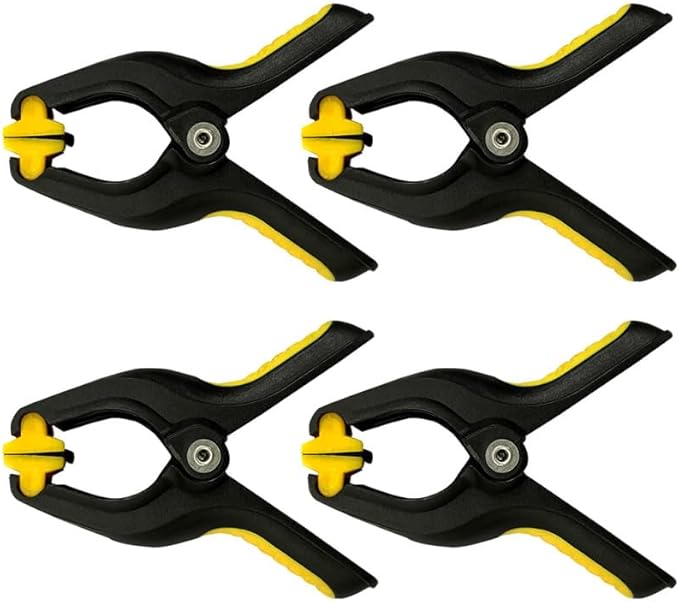 Mikikit 8-Pack LCD Screen Fastening Clamps with Scratch-Free Sponge Pads – Even Pressure for Seamless Phone & Tablet Screen Repairs, One-Hand Spring Action for DIY Fixes