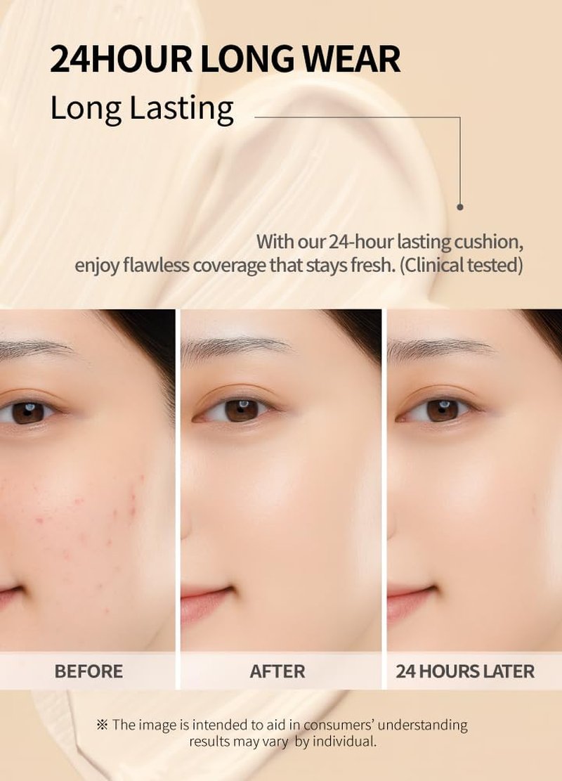 Beaudiani Mesh Tight UP Cushion | Cushion Foundation | Buildable Coverage| Natural Finish | Dewy Glow Make up (REFILL Of Healty and warm neutral undertone (#23))