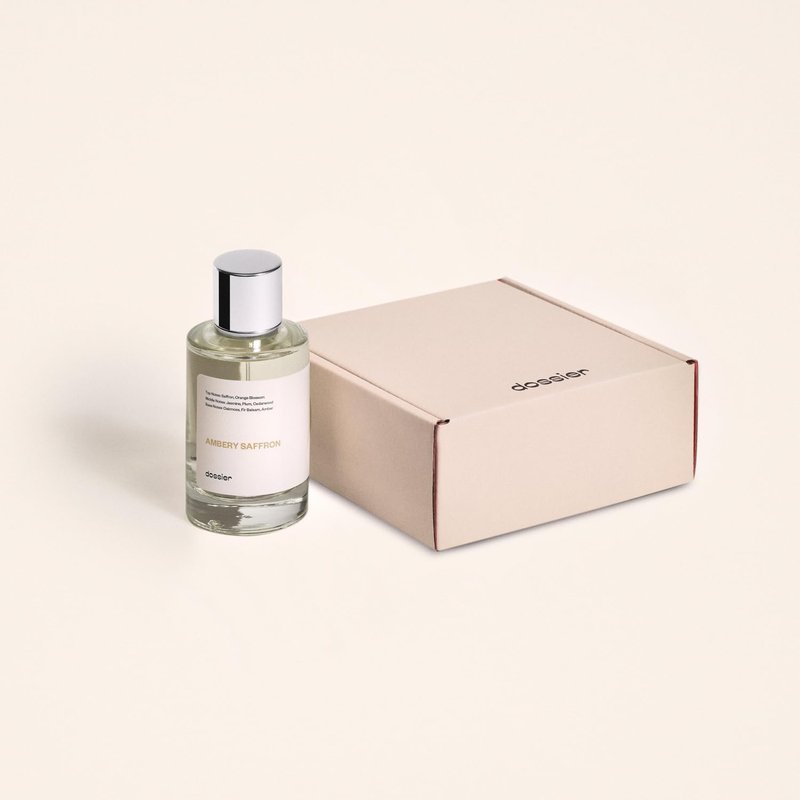 Dossier - Ambery Saffron - Eau de Parfum - Inspired by Baccarat Rouge 540 - Long-Lasting Fragrance - Unisex - 3.4 fl oz (100ml)