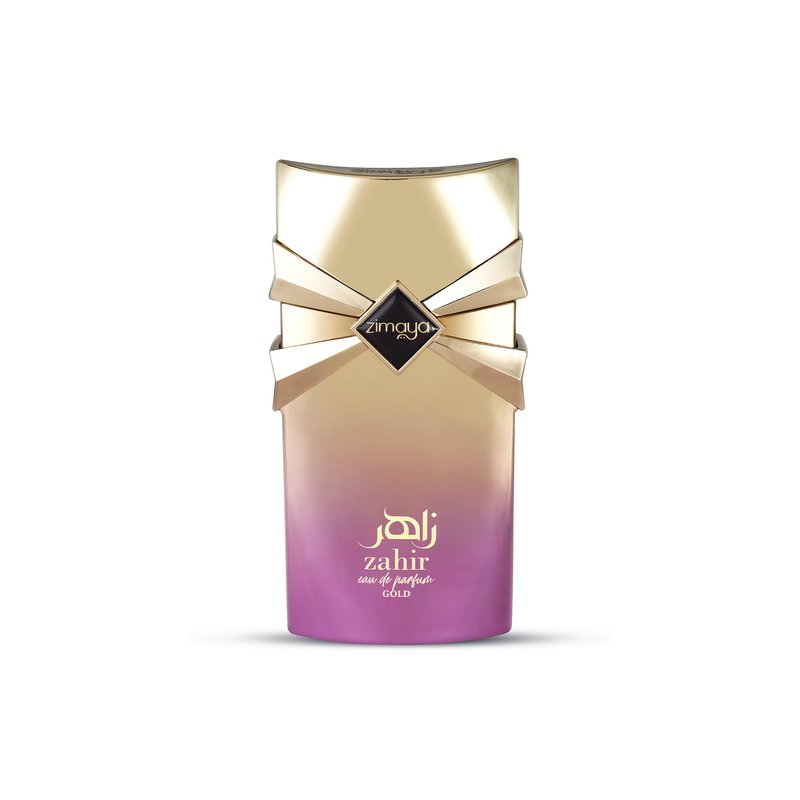 zimaya Zahir Gold Eau De Parfum for Women – A Vibrant, Floral Fragrance with Pear, Rose & Cedar Notes, 3.4 Fl. Oz