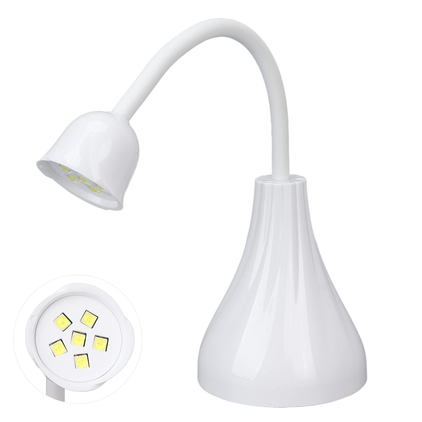 18W LED Nail Art Lamp, Fast Drying Rotatable Gel Polish Dryer, USB Charging Sun Light Nail Lamp Rose Shape Nail Art Tool
