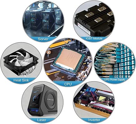 MoneyQiu HY-510-100g (25g*4) Thermal Conductivity: >1.93W/m-k CPU Thermal heatsink Paste Silicone Grease Compound Non-Conductive for pc CPU gpu PS4 100 Gram