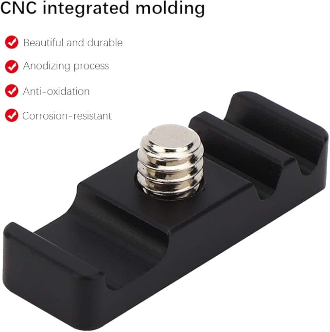 Oumij1 Camera Cage Cable Clamp - Portable Cage Fitting Wire Clip - Accessories Fixed Clip - 1/4 Inch Universal Lightweight Mounting